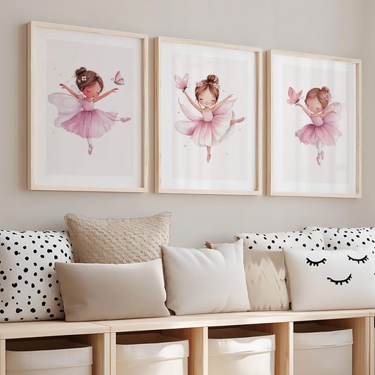 Kinderzimmerbillder set - 3 Kunstdrucke mit Motiven. Kinderzimmer Babyzimmer Bilder , Poster Din A4 & Din a3