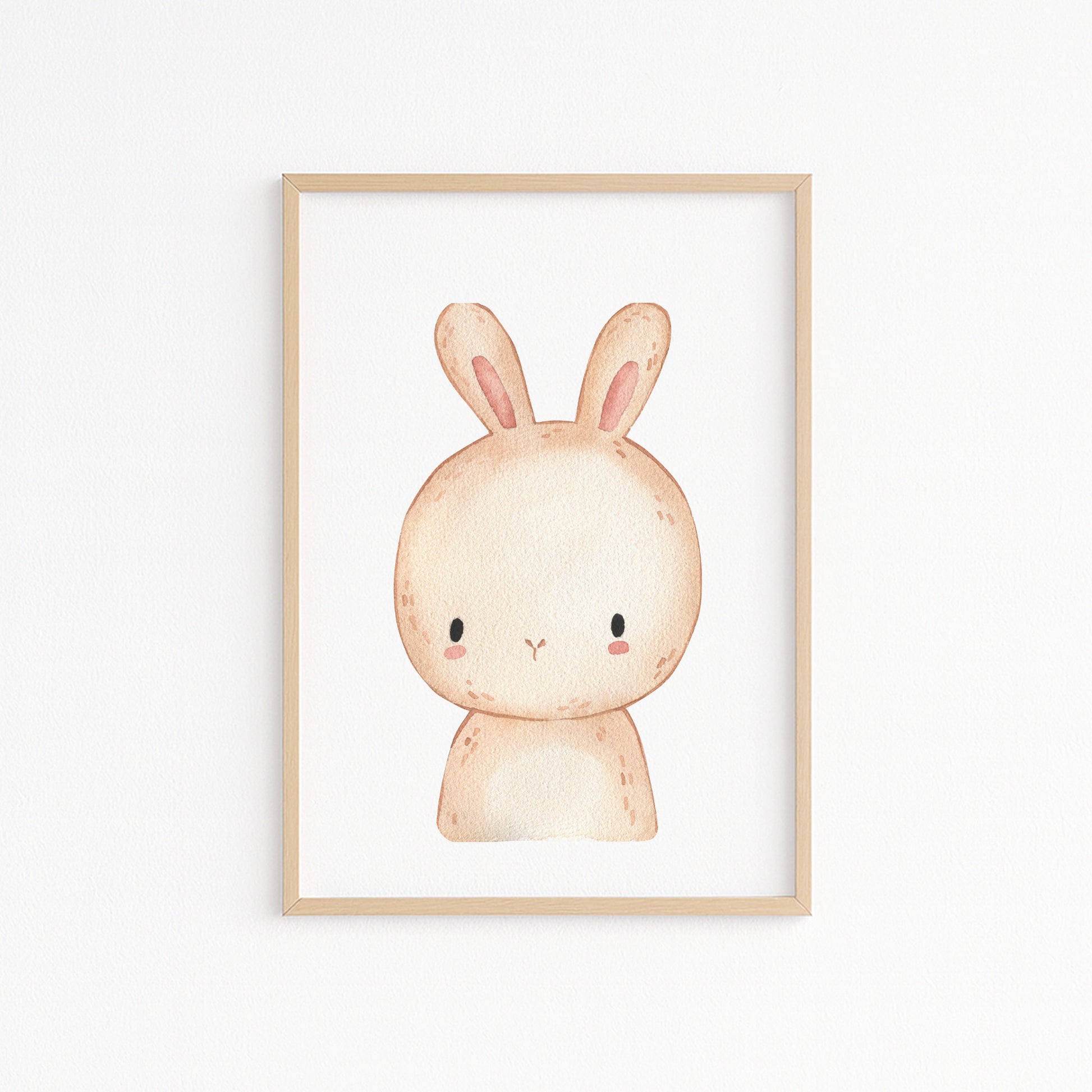 Kinderzimmerbild Hase Din A4 A3 - Poster für das Kinderzimmer babyzimmer 