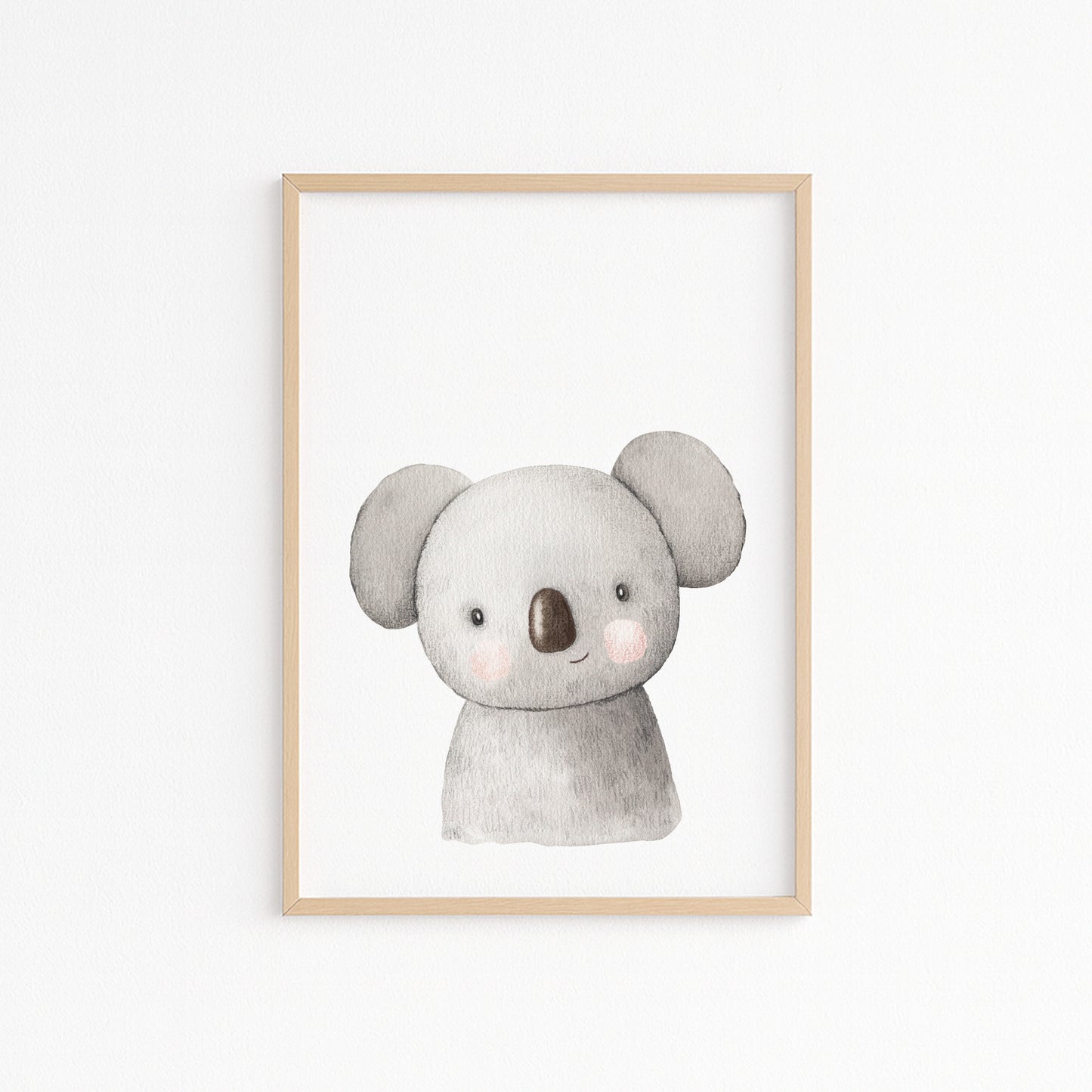 Kinderzimmerbild Koala gemald A4 - Poster für das Kinderzimmer babyzimmer