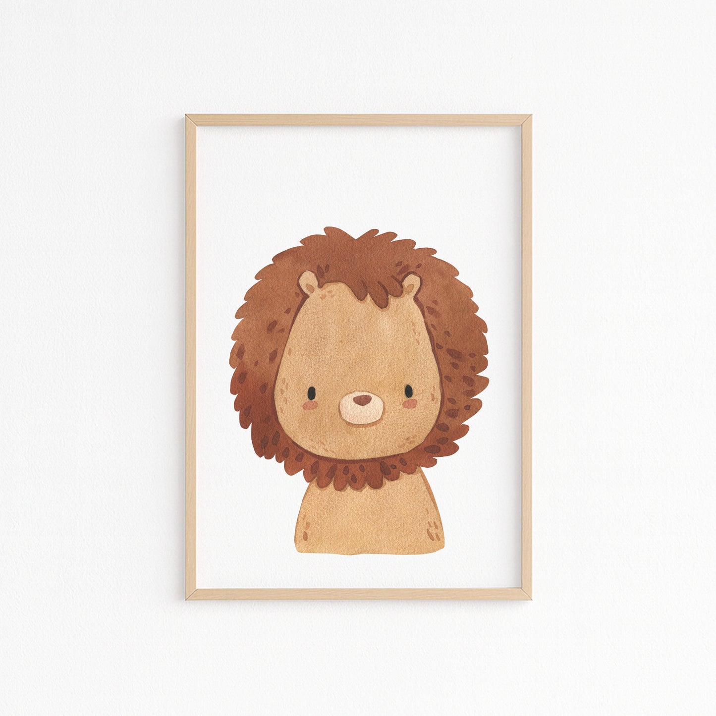 Kinderzimmerbild Löwe A4 A3 - Poster für das Kinderzimmer babyzimmer 