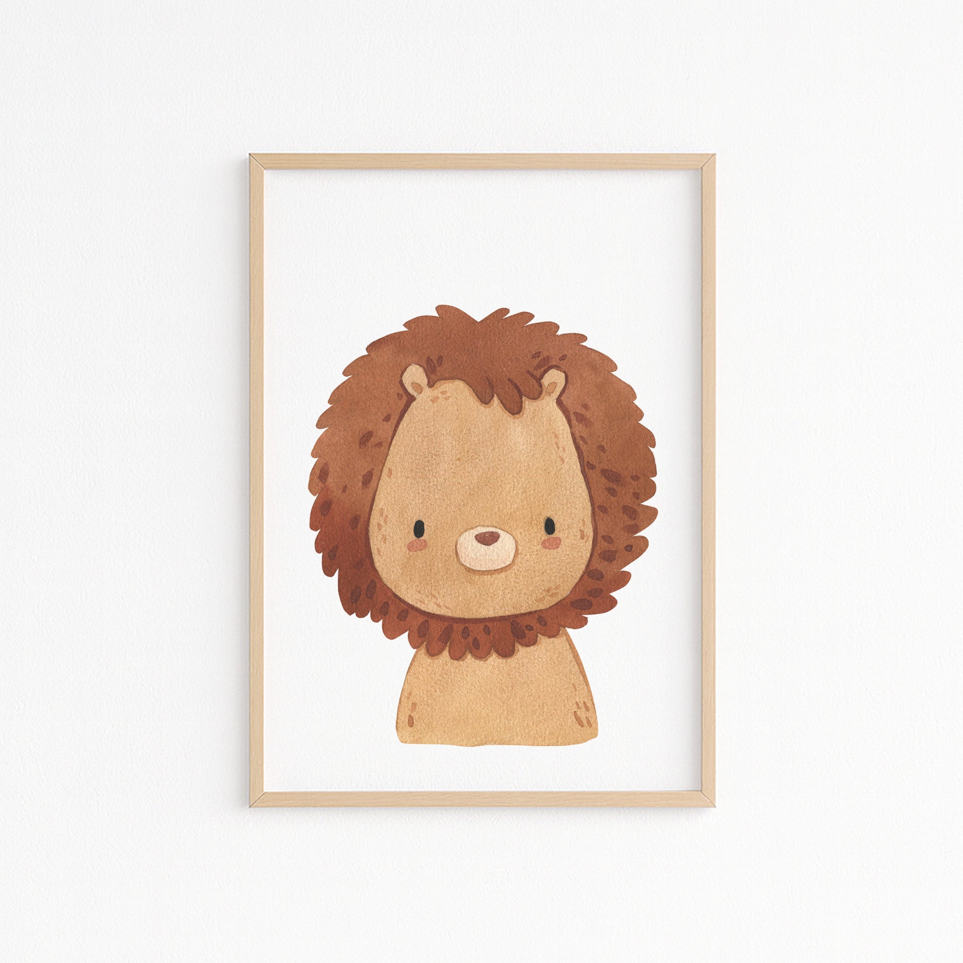 Kinderzimmerbild Löwe A4 A3 - Poster für das Kinderzimmer babyzimmer 