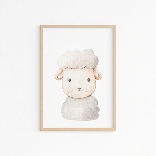 Kinderzimmerbild Scharf gemald A4 - Poster für das Kinderzimmer babyzimmer