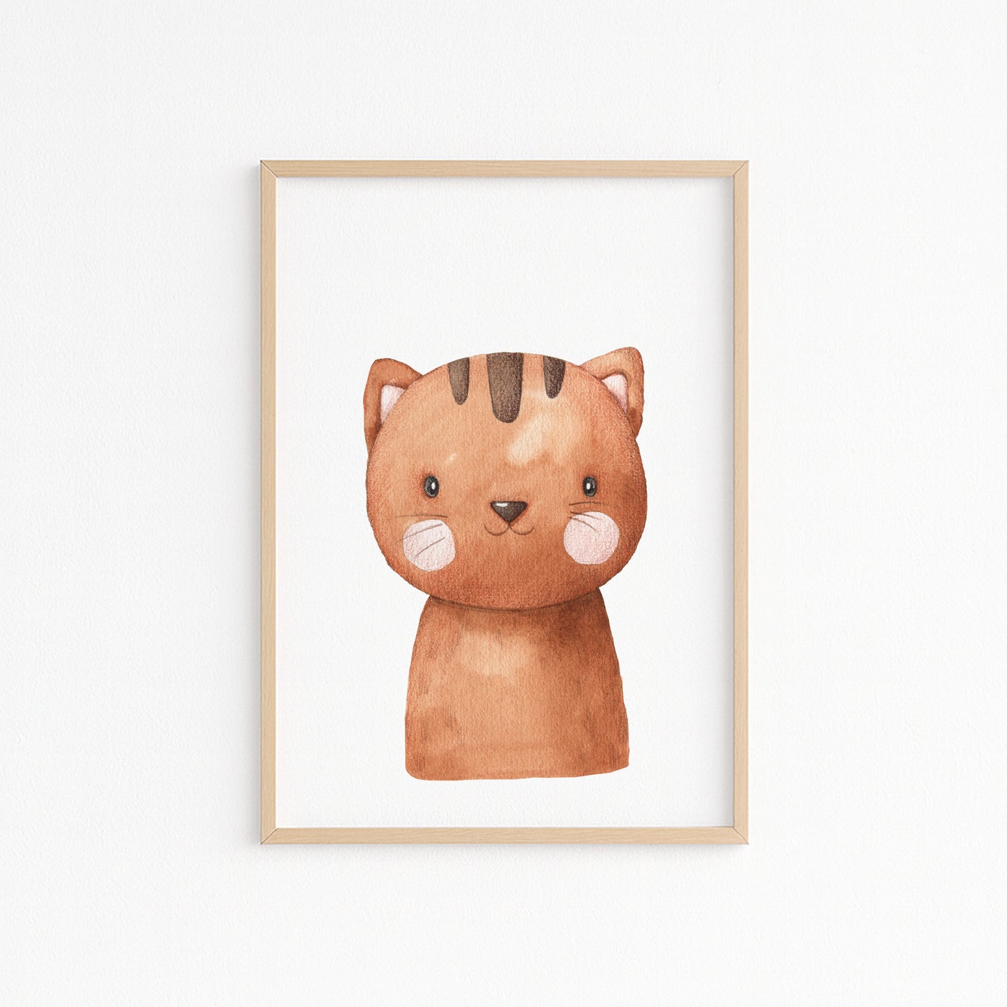 Kinderzimmerbild Tigergemald A4 - Poster für das Kinderzimmer babyzimmer