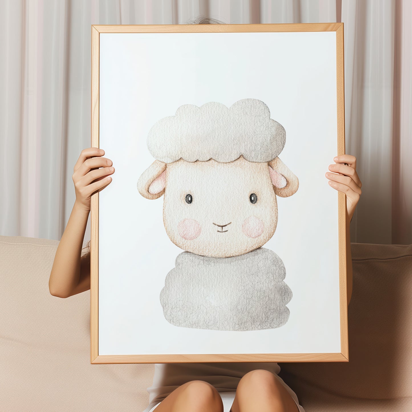 Kinderzimmerbild Scharf gemald A4 - Poster für das Kinderzimmer babyzimmer