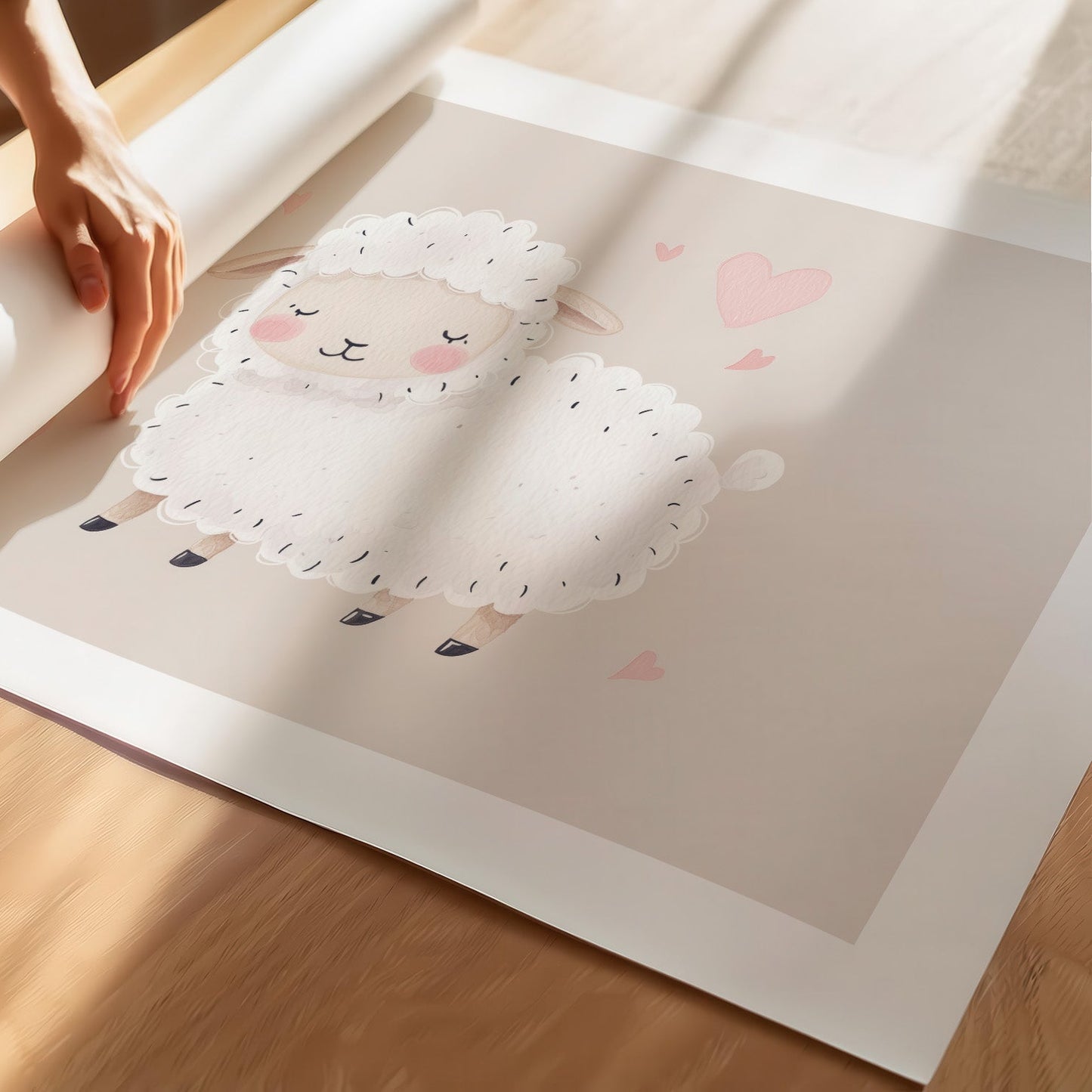 Kinderzimmerbild Scharf gemalt Tiere - Poster für das Kinderzimmer babyzimmer A3 & A4