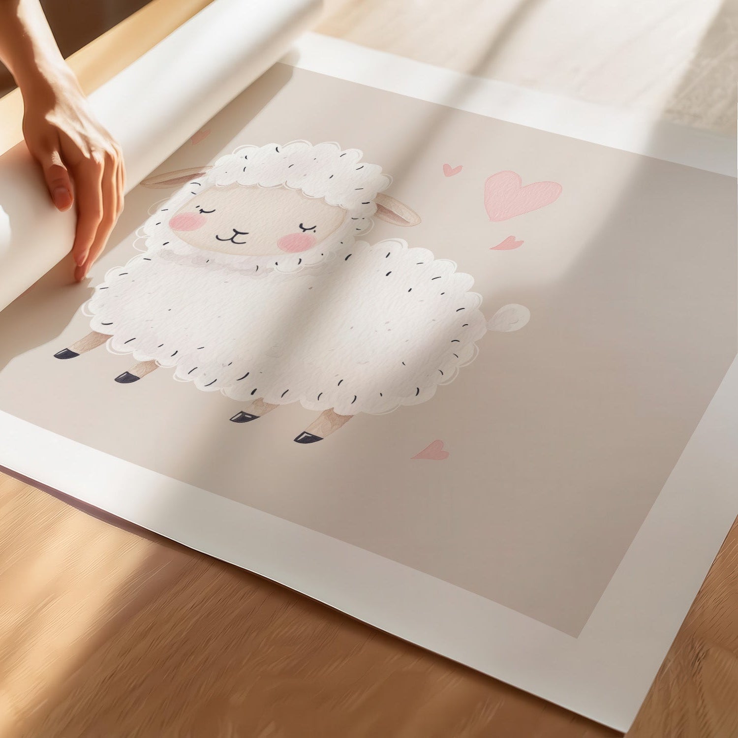 Kinderzimmerbild Scharf gemalt Tiere - Poster für das Kinderzimmer babyzimmer A3 & A4