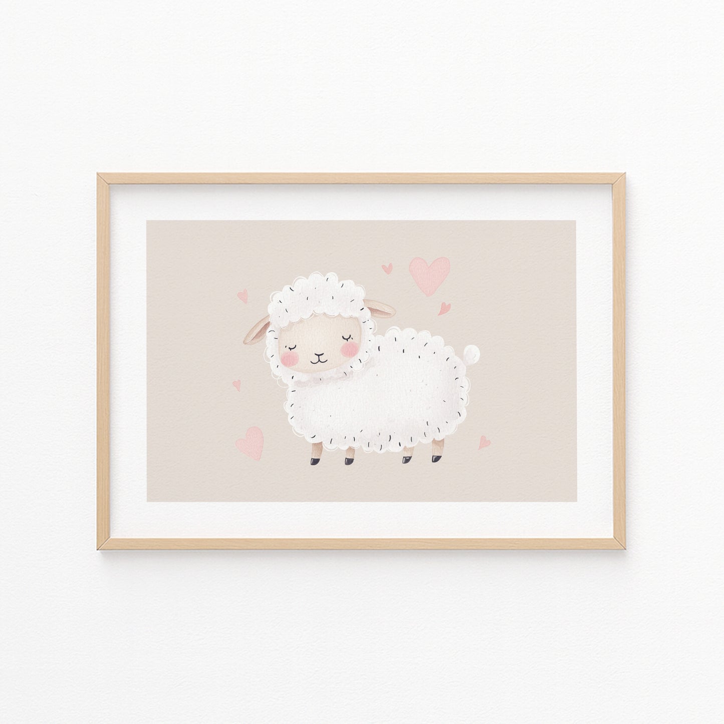 Kinderzimmerbild Scharf gemalt Tiere - Poster für das Kinderzimmer babyzimmer A3 & A4