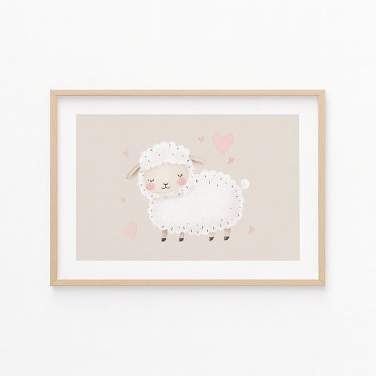 Kinderzimmerbild Scharf gemalt Tiere - Poster für das Kinderzimmer babyzimmer A3 & A4